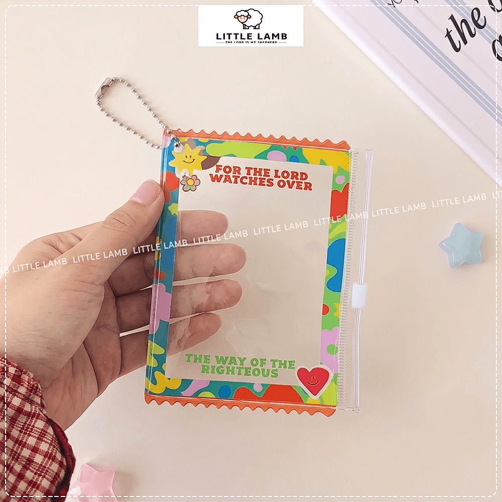 Cartoon Holder Zip Keychain