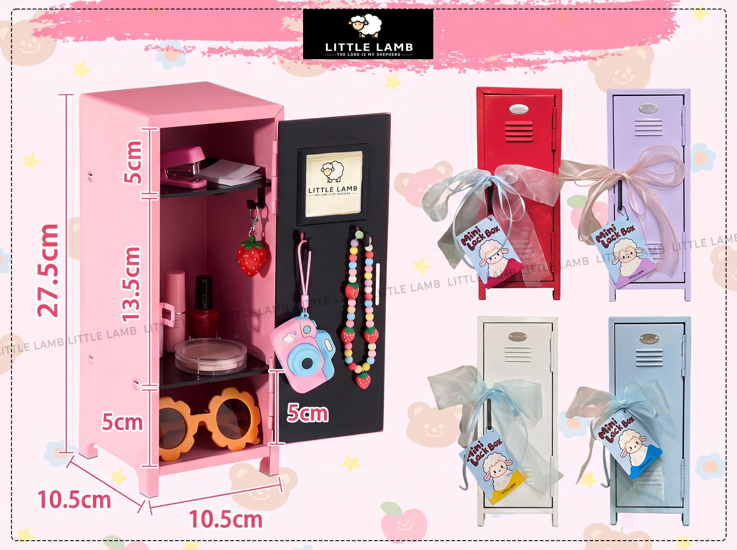 Mini Lock Box – Hộp Tủ Khóa Mini Đa Năng, Tự Phối Set Quà