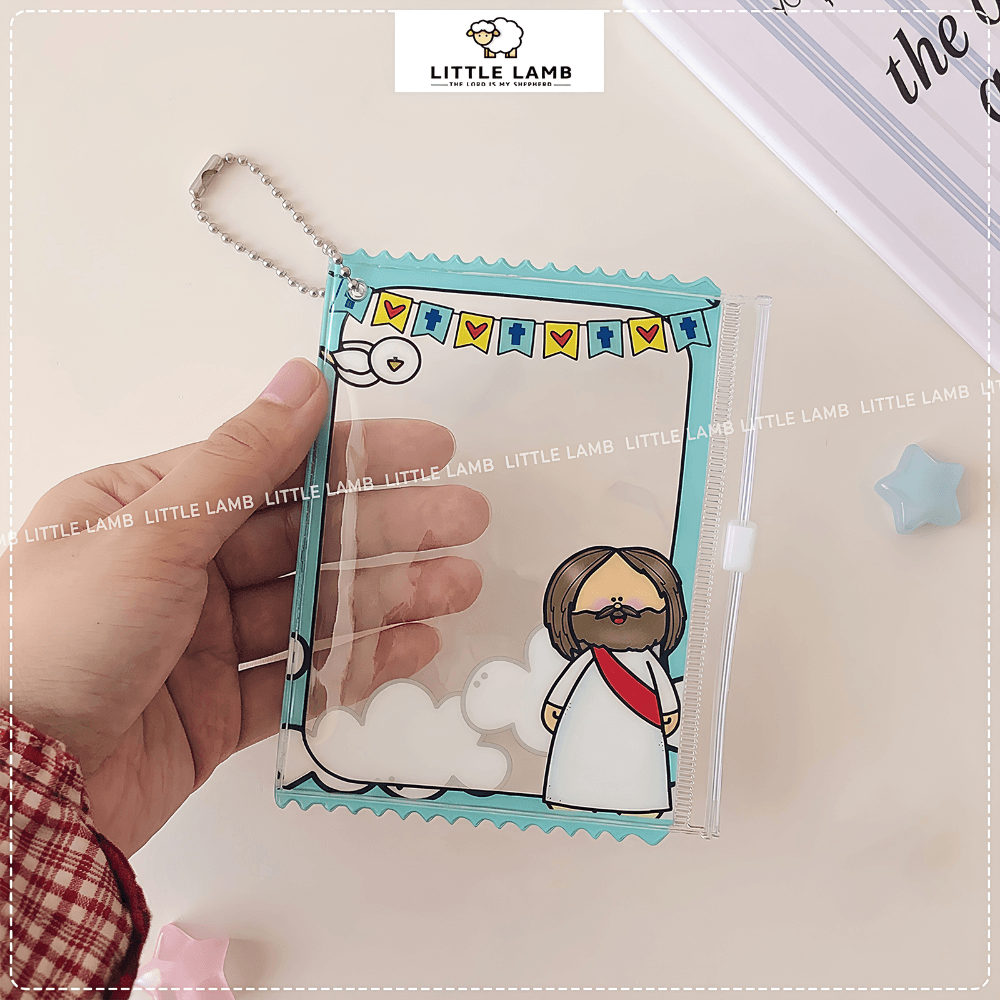 Cartoon Holder Zip Keychain