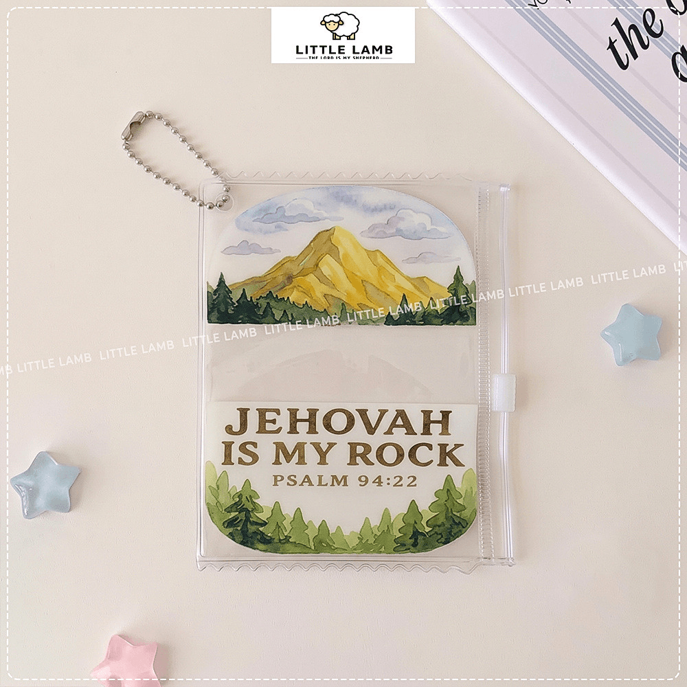 Cartoon Holder Zip Keychain