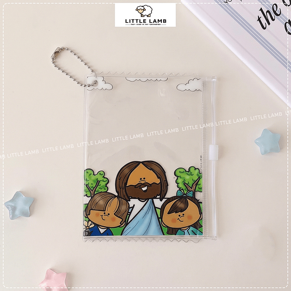 Cartoon Holder Zip Keychain