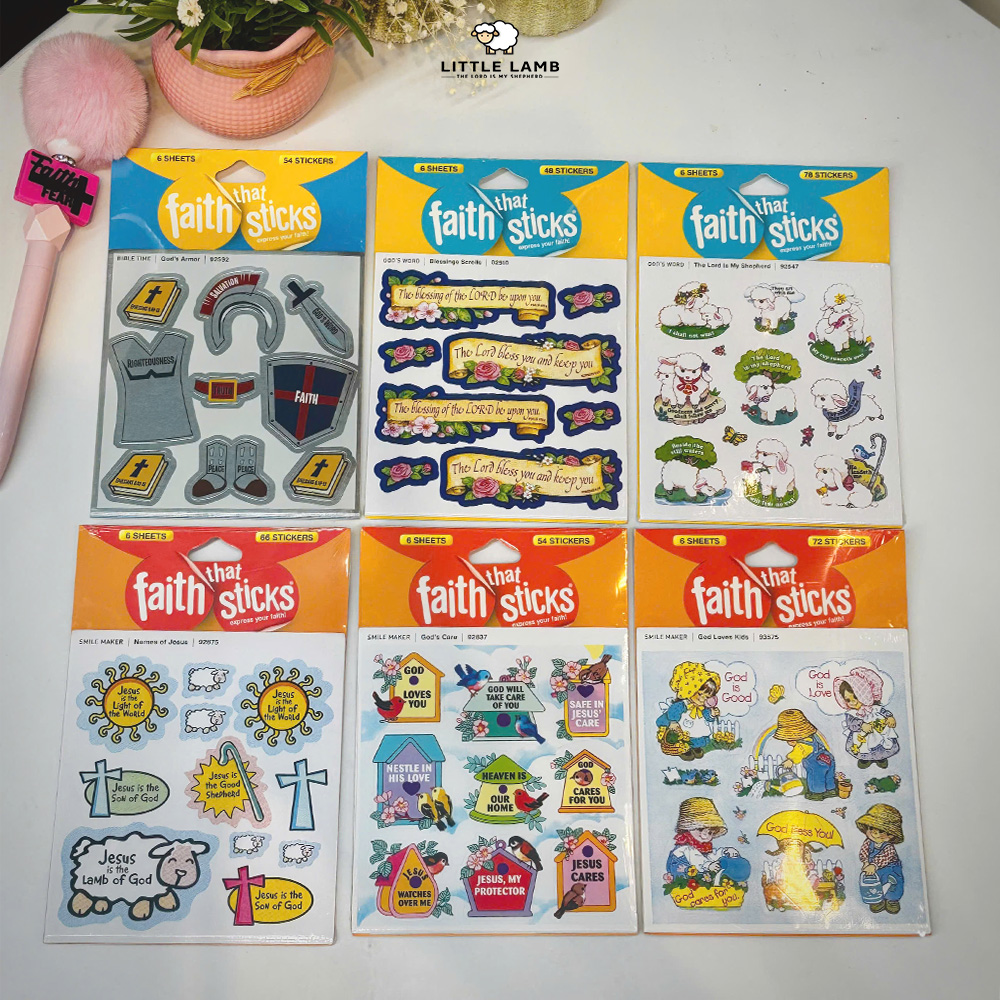 Faith Stickers - Miếng Dán Hình Cơ Đốc
