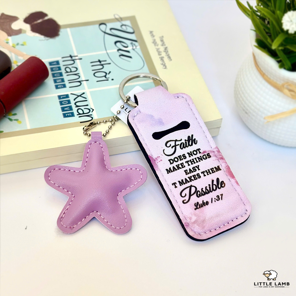 Lipstick holder keychain - Chìa Khóa Giữ Son Môi